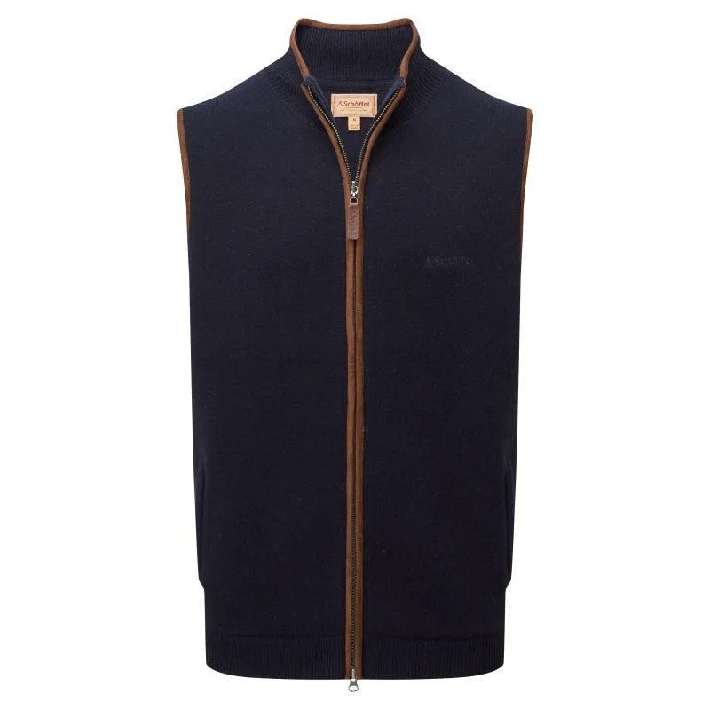 Today Only Steal Schoffel Orkney Merino Mens Gilet - Navy