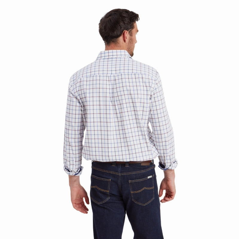 Flash Sale Now Shop the Savings Now Schoffel Baconsthorpe Tailored Mens Shirt - Vintage Navy Check