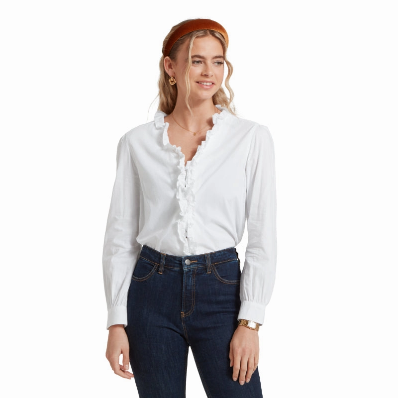 Schoffel Beccles Ladies Blouse - White Special Deal Frenzy Last Chance Offer