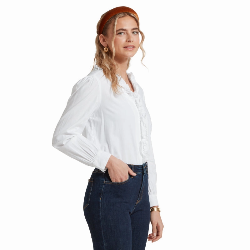 Schoffel Beccles Ladies Blouse - White Flash Sale Alert