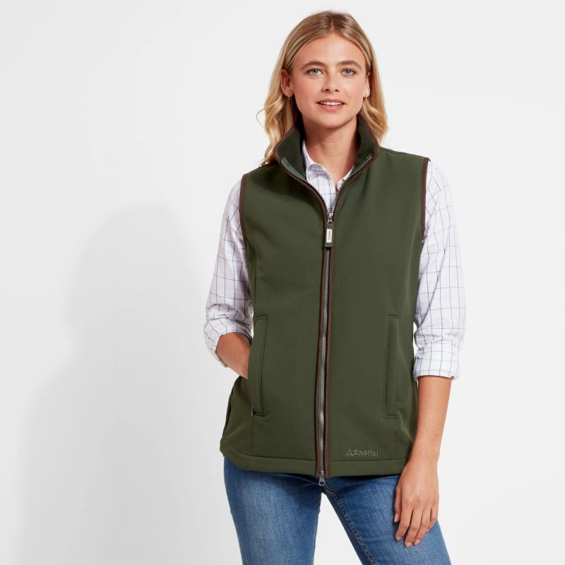 Dont Miss Big Savings Flash Pick Today Schoffel Belton Ladies Gilet - Cedar