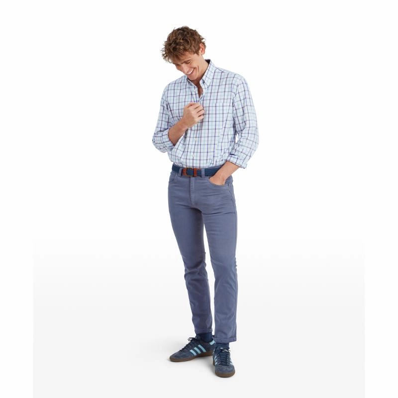Schoffel Brancaster Classic Mens Shirt - Bramble Check Exclusive Holiday Deal Limited Stock Alert