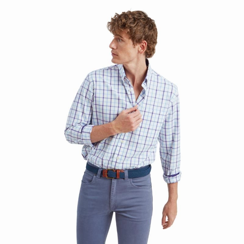 Today Only Discount Schoffel Brancaster Classic Mens Shirt - Bramble Check
