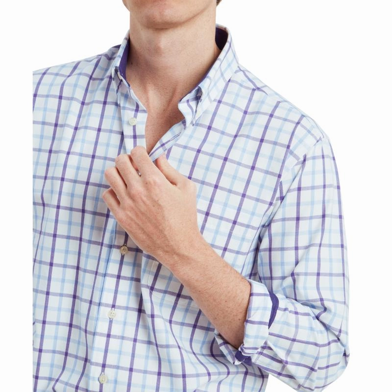 Schoffel Brancaster Classic Mens Shirt - Bramble Check Clearance Steal Today Todays Hot Pick