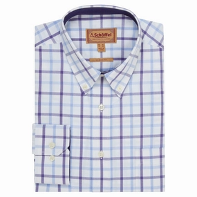 Today Only Steal New Arrival Discount Schoffel Brancaster Classic Mens Shirt - Bramble Check