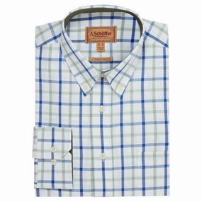 Shop Grab Savings Shop Hot Picks Schoffel Brancaster Classic Mens Shirt - Moss Check