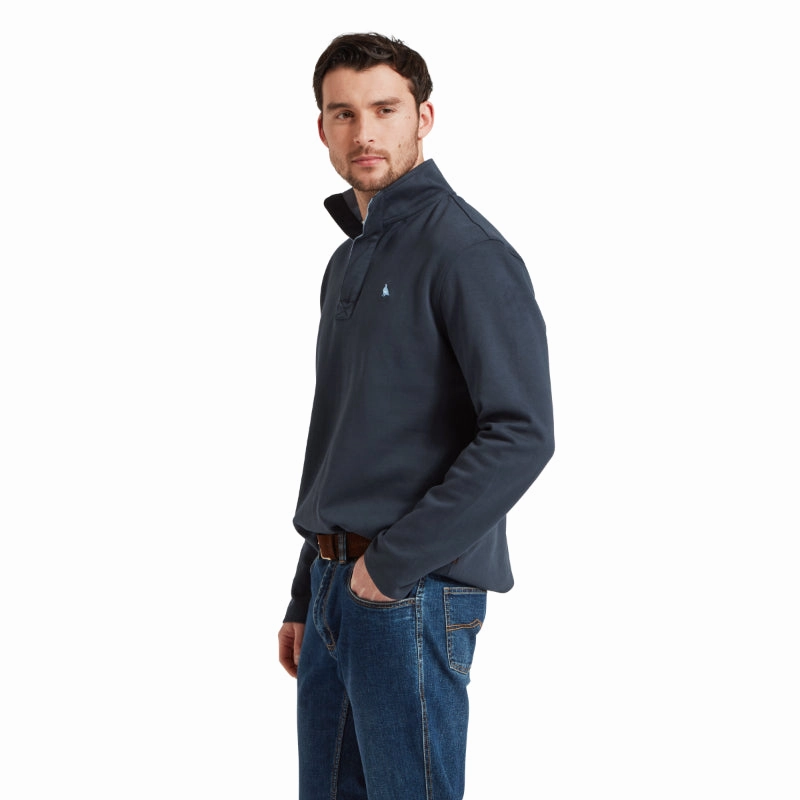 Schoffel Branscombe Cove Mens Sweatshirt - Dark Blueberry Trending Today Steal Weekend Flash Offer