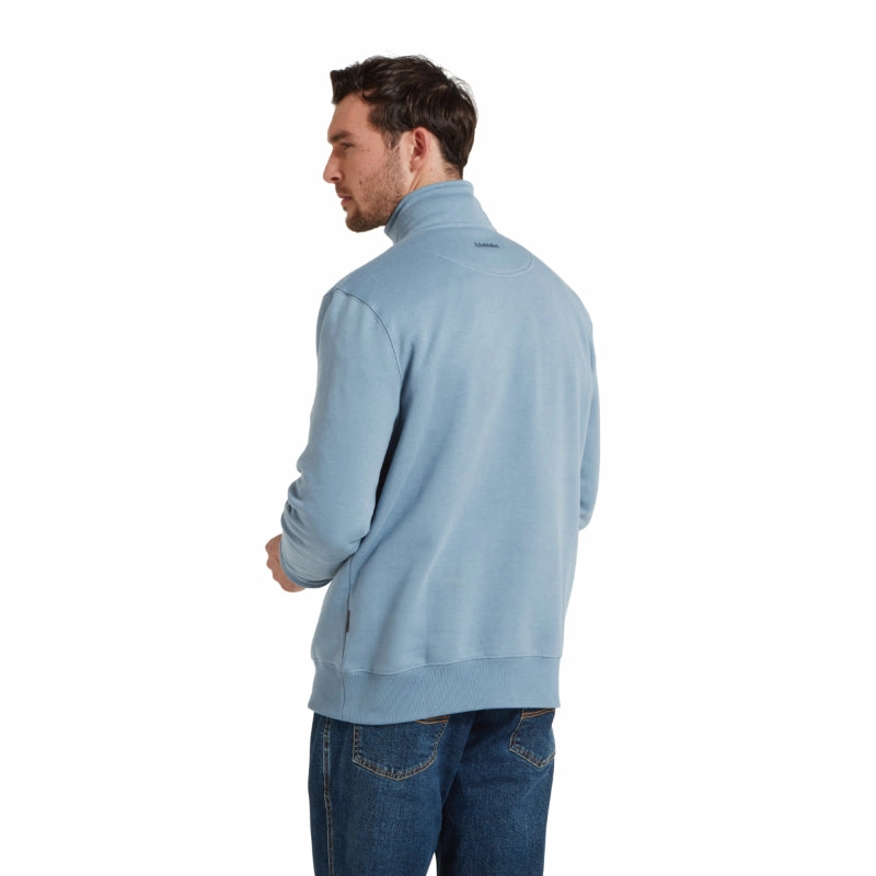 Best Deal Alert Big Hot Sale Schoffel Bude Mens 1/4 Zip Sweatshirt  - Pigeon Blue