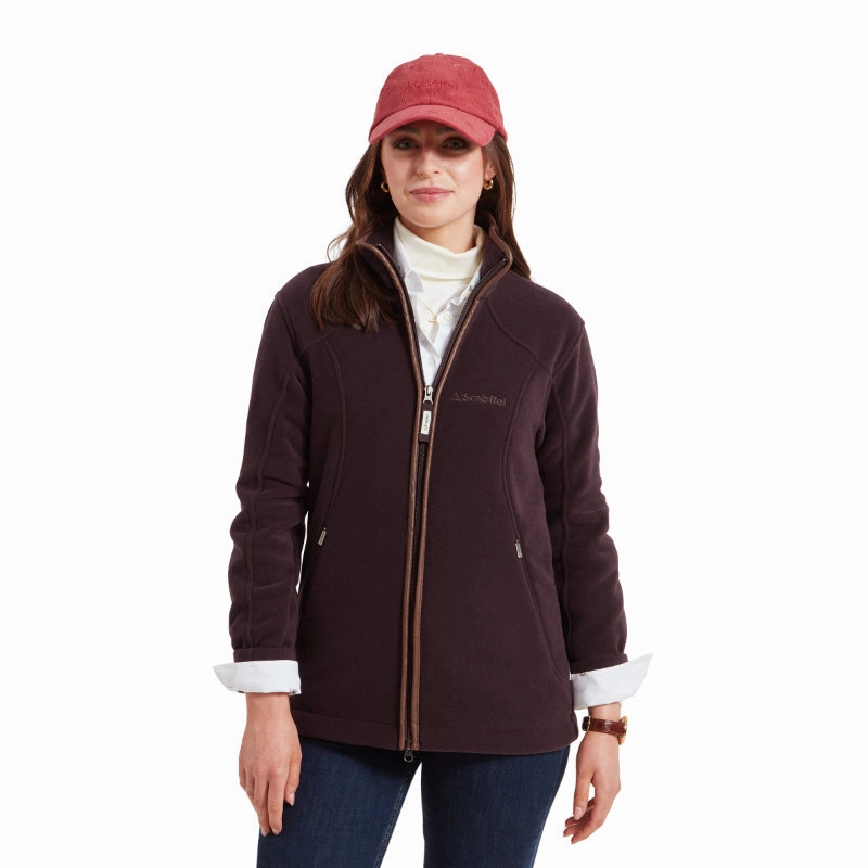 Online Exclusive Steal Schoffel Burley Ladies Fleece Jacket - Port