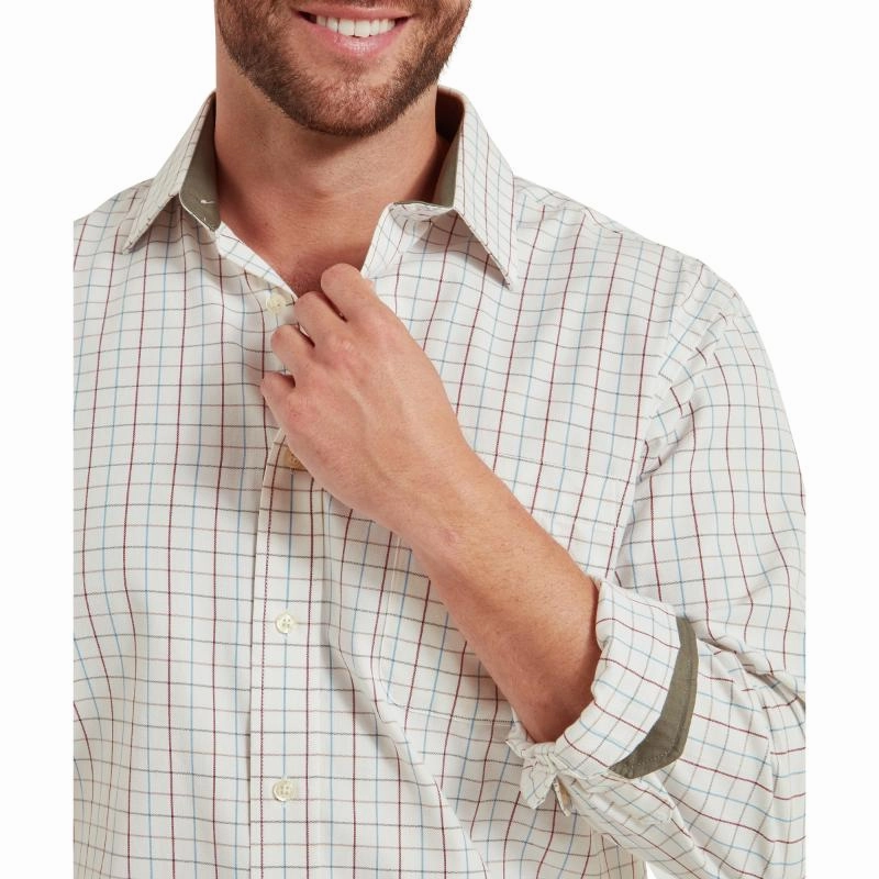 Schoffel Burnham Tattersall Classic Mens Shirt - Moss Tattersall Sweet Deal Inside