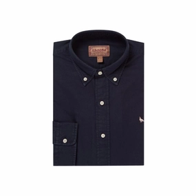 Limited Edition Offer Weekend Flash Offer Schoffel Cavendish Oxford Mens Shirt - Navy