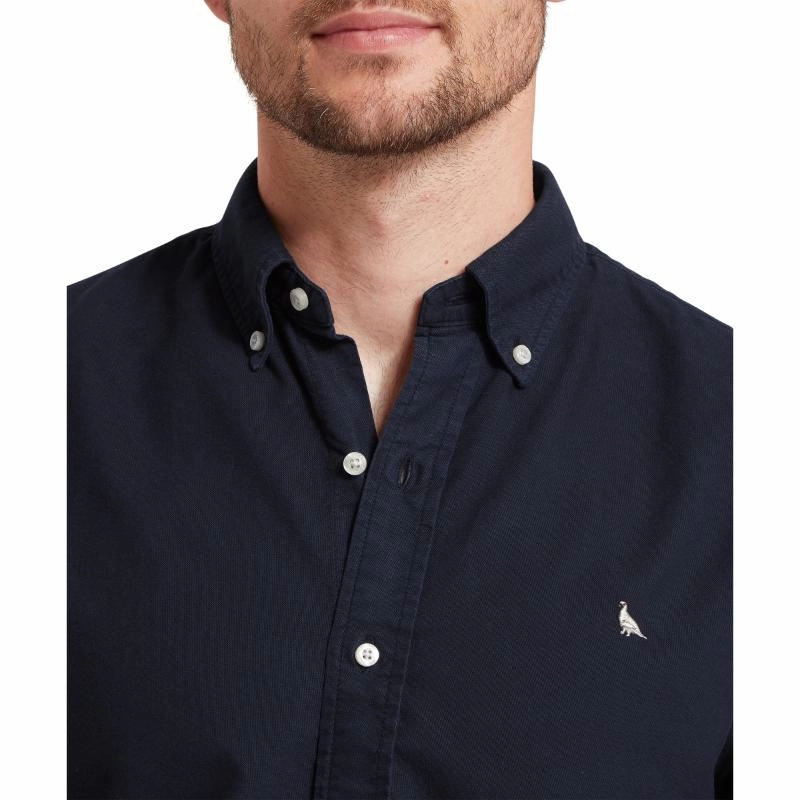 Flash Sale Alert Now Limited Stock Deals Schoffel Cavendish Oxford Mens Shirt - Navy