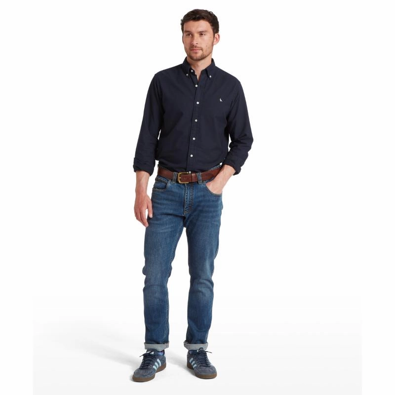 Best Deal Online Shop the Savings Now Schoffel Cavendish Oxford Mens Shirt - Navy