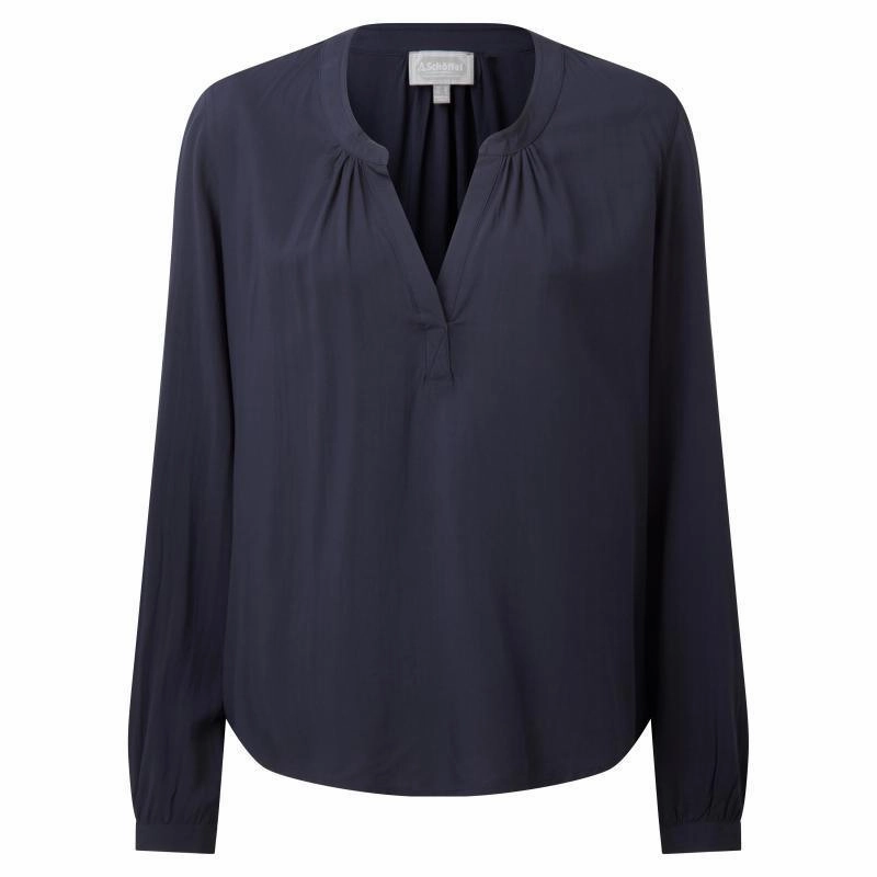 Special Deal Frenzy Special Offer Inside Schoffel Chloe Ladies Blouse - Navy