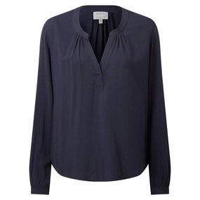 Schoffel Chloe Ladies Blouse - Navy Grab It Before Gone Mega Savings Now