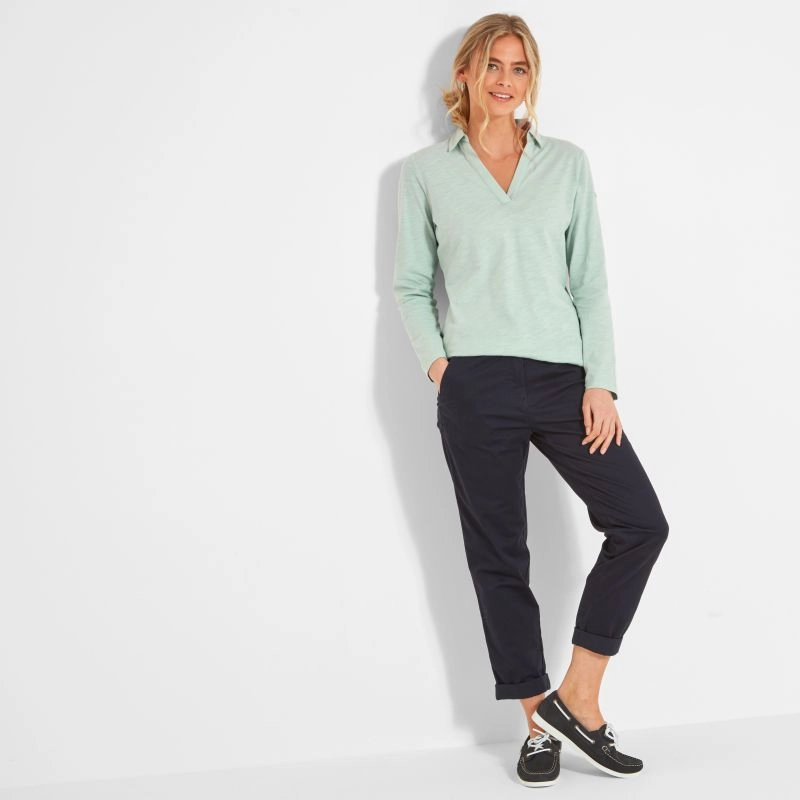 Online Deal Frenzy Schoffel Clare Ladies Chino Trousers - Navy