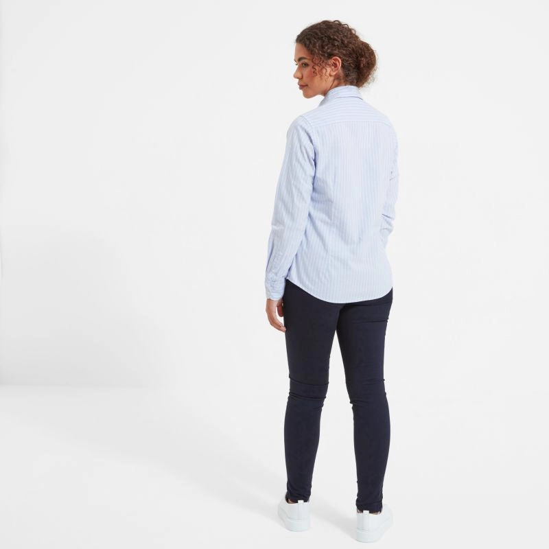 New Arrival Discount Online Exclusive Savings Schoffel Cley Soft Oxford Ladies Shirt - Blue/Pink Stripe