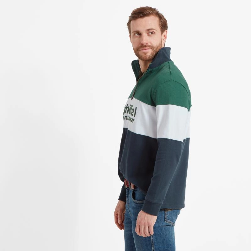 Clearance Event Today Dont Miss This Steal Schoffel Exeter Heritage 1/4 Zip Jumper - Navy