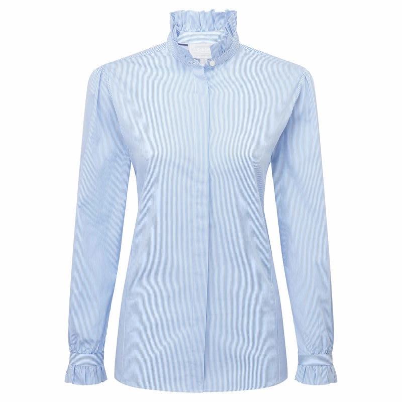 Schoffel Fakenham Ladies Shirt - Light Blue Stripe Dont Wait Save Today Today Only Steal