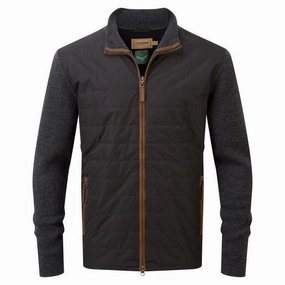 Schoffel Hybrid Mens Lambswool Jacket - Charcoal Shop Grab Savings Clearance Event Today