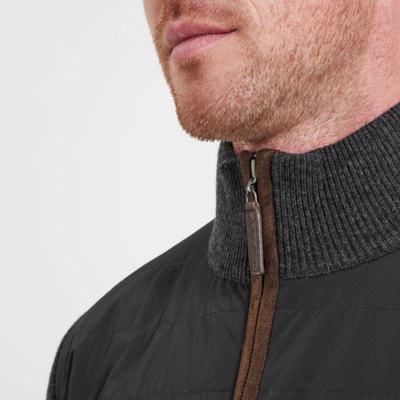 Price Drop Alert Schoffel Hybrid Mens Lambswool Jacket - Charcoal