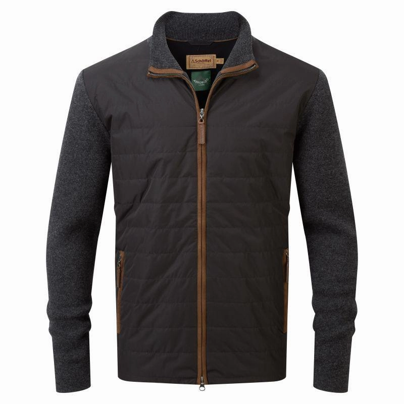 Schoffel Hybrid Mens Lambswool Jacket - Charcoal Shop Grab Savings Clearance Event Today