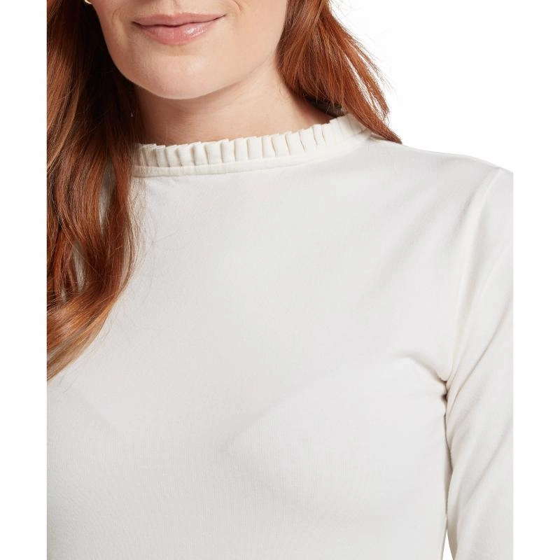 Schoffel Ilkley Ladies Longsleeve Top - Soft White Trending Now Offer Biggest Savings Now