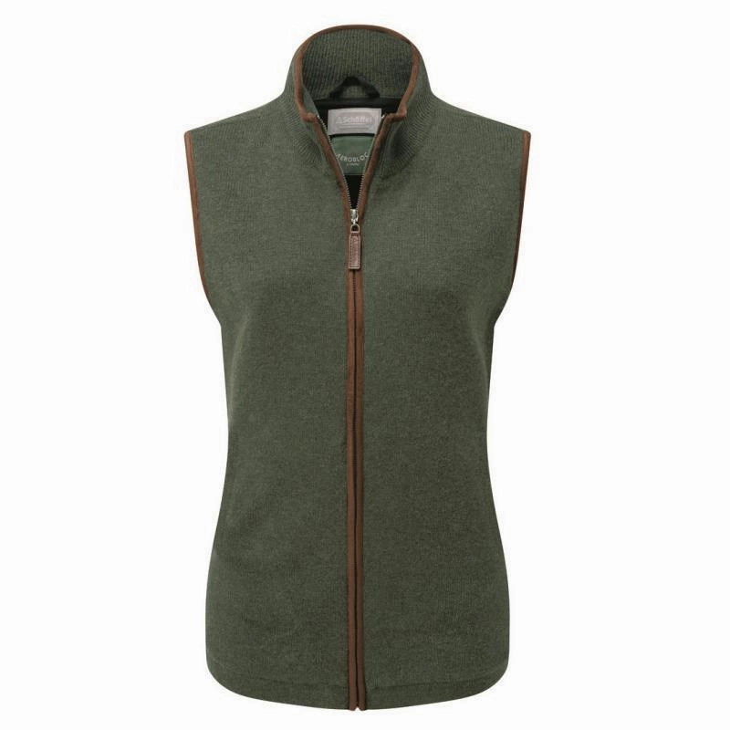 Clearance Sale Now Schoffel Ladies Lambswool Aerobloc Gilet - Cedar