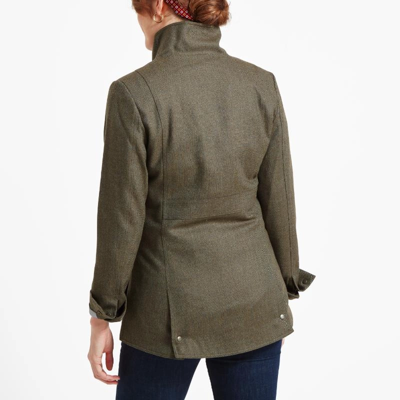 Schoffel Ladies Lilymere Tweed Jacket - Loden Green Herringbone Tweed Todays Special Savings Hot Picks Today