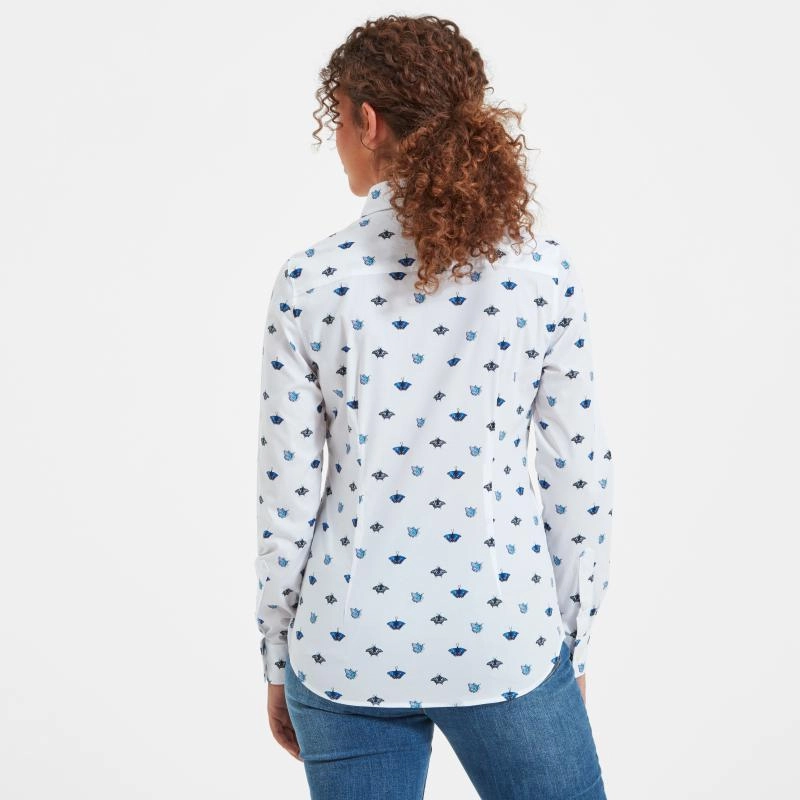 Limited Stock Offer Schoffel Ladies Norfolk Shirt - Butterfly Print