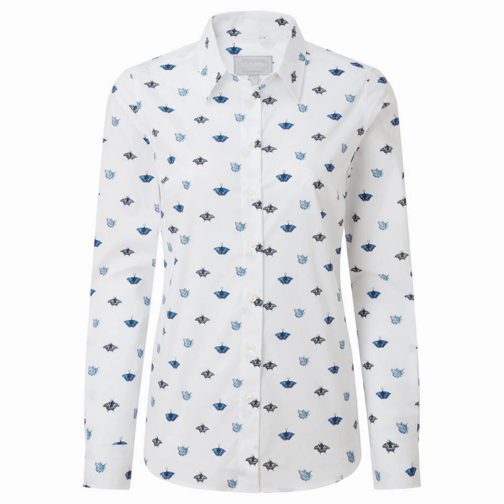Flash Pick Today Dont Miss This Deal Schoffel Ladies Norfolk Shirt - Butterfly Print