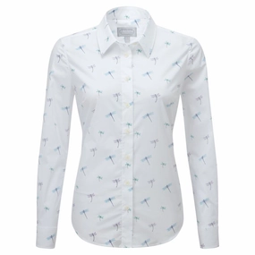 Schoffel Ladies Norfolk Shirt - Dragonfly Print Limited Time Discount EndofWeek Deals