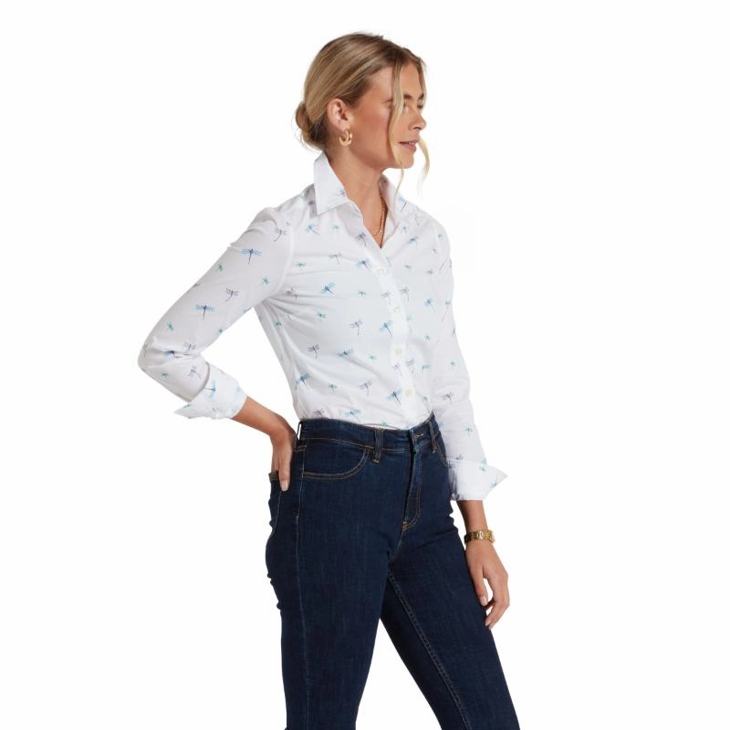 Schoffel Ladies Norfolk Shirt - Dragonfly Print Exclusive Online Discount Hot Picks Today