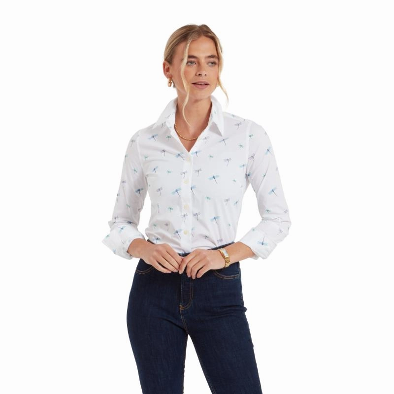 Schoffel Ladies Norfolk Shirt - Dragonfly Print Limited Offer Alert