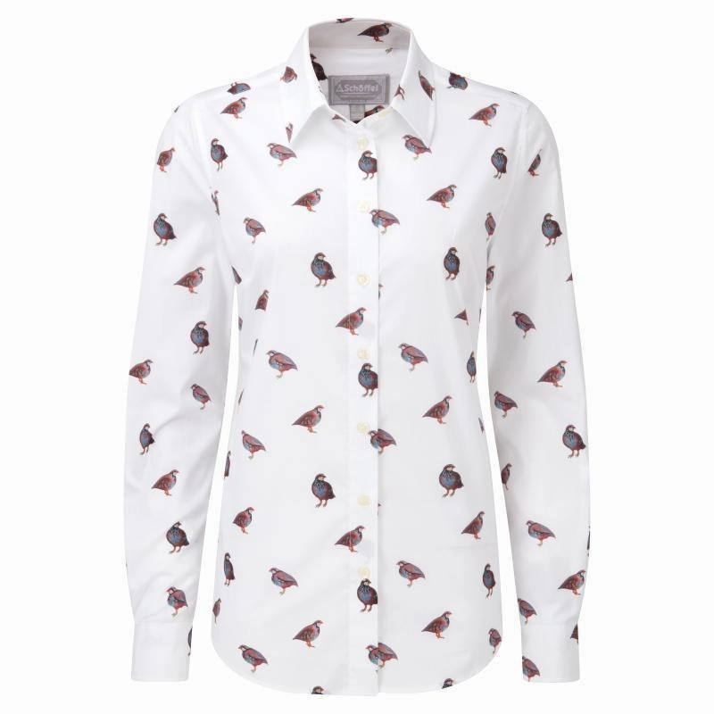 Hot Pick of the Day Schoffel Ladies Norfolk Shirt - French Partridge Print