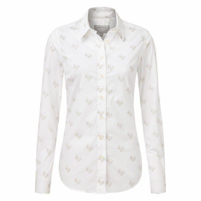 Weekend Specials Schoffel Ladies Norfolk Shirt - Marble Hare