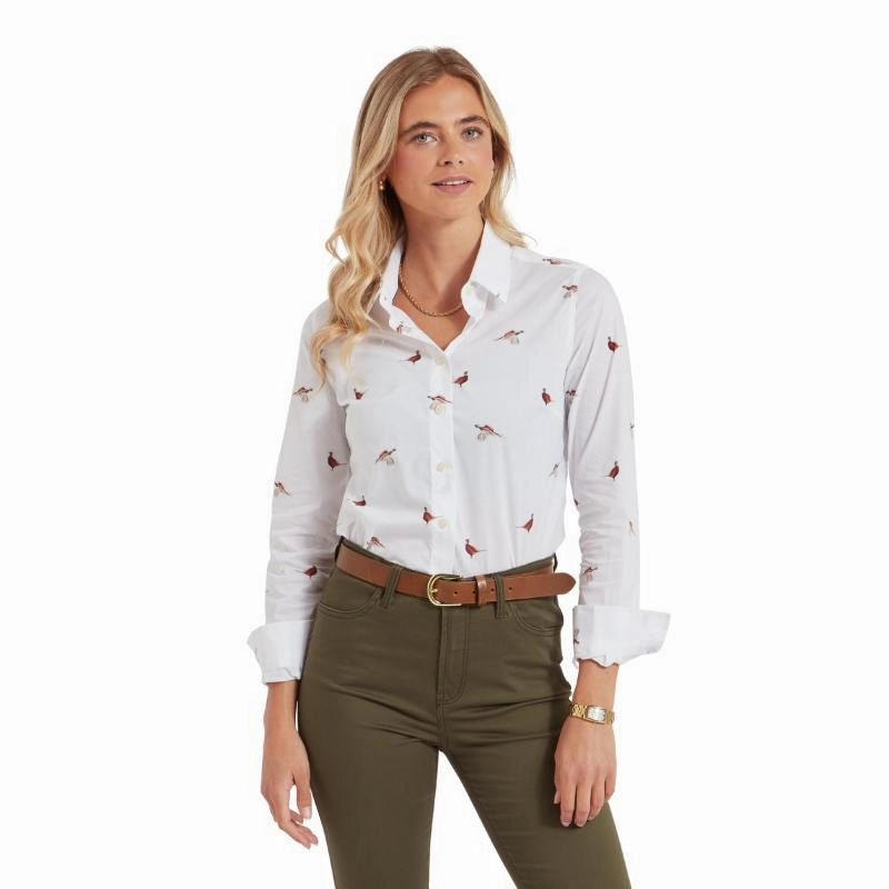 MustHave Deal Schoffel Ladies Norfolk Shirt - Pheasant Print