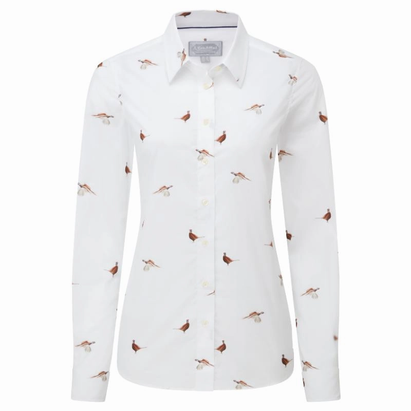 Steal the Deal Now Schoffel Ladies Norfolk Shirt - Pheasant Print