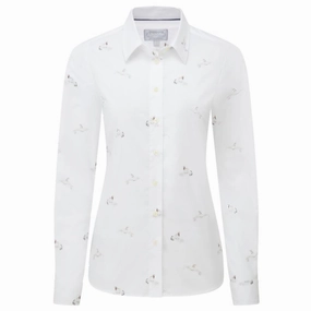 Exclusive Online Deal Gift Ideas Galore Schoffel Ladies Norfolk Shirt - Ptarmigan Print
