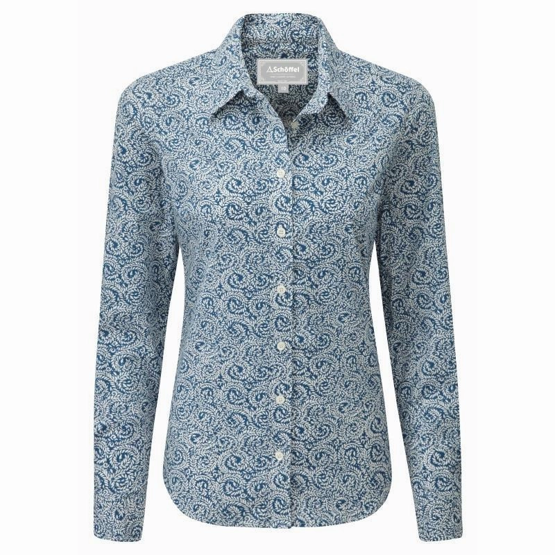 Schoffel Ladies Somerset Shirt - Navy Clearance Alert Now Hot Sale Alert