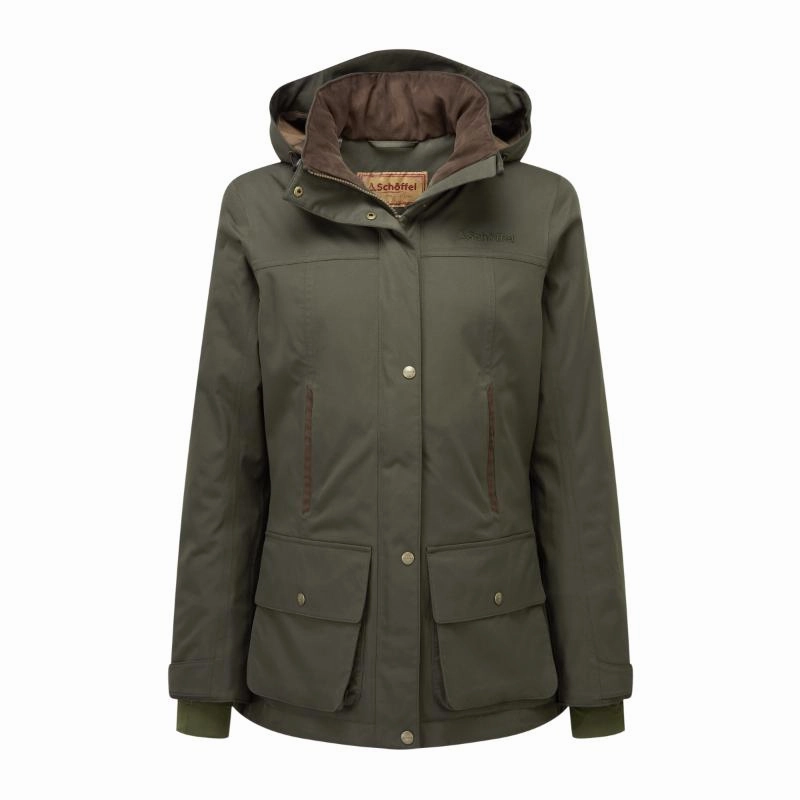 Schoffel Langton Venturi Primaloft Ladies Waterproof Country Coat - Dark Woodland Hot Deal Alert Big Hot Sale