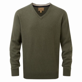 Schoffel Lewis Lambswool V Neck Mens Jumper - Woodland Shop Grab Savings Trending Today Steal