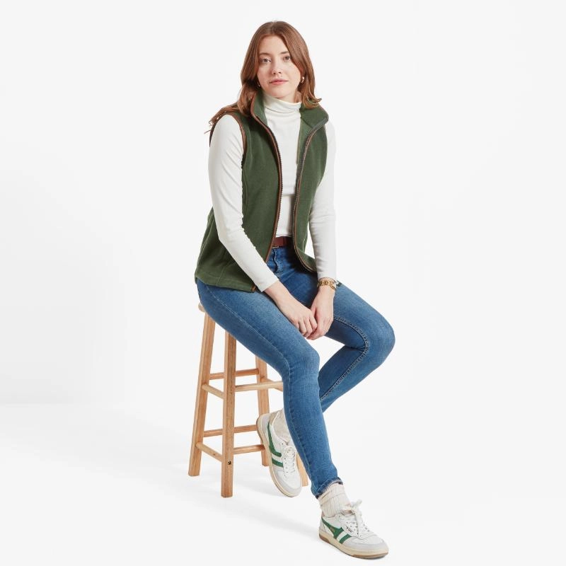 Shop Smart Save Schoffel Lyndon Ladies Fleece Gilet - Cedar Green