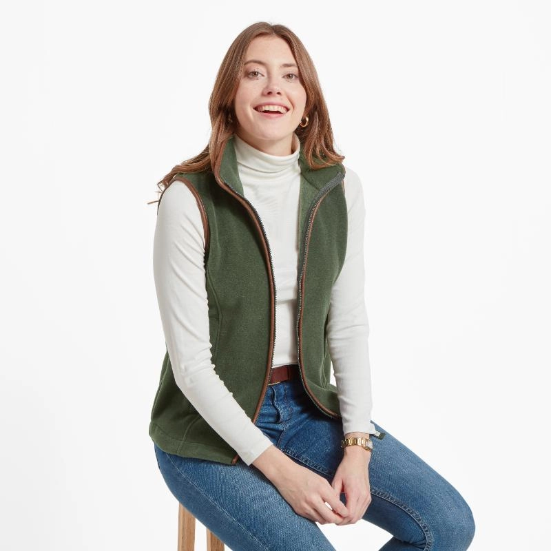 MustHave Deals Schoffel Lyndon Ladies Fleece Gilet - Cedar Green