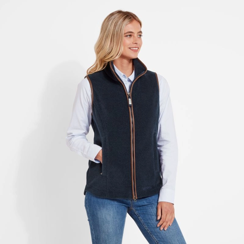 Hot Offer Event Schoffel Lyndon Ladies Fleece Gilet - Petrol Blue