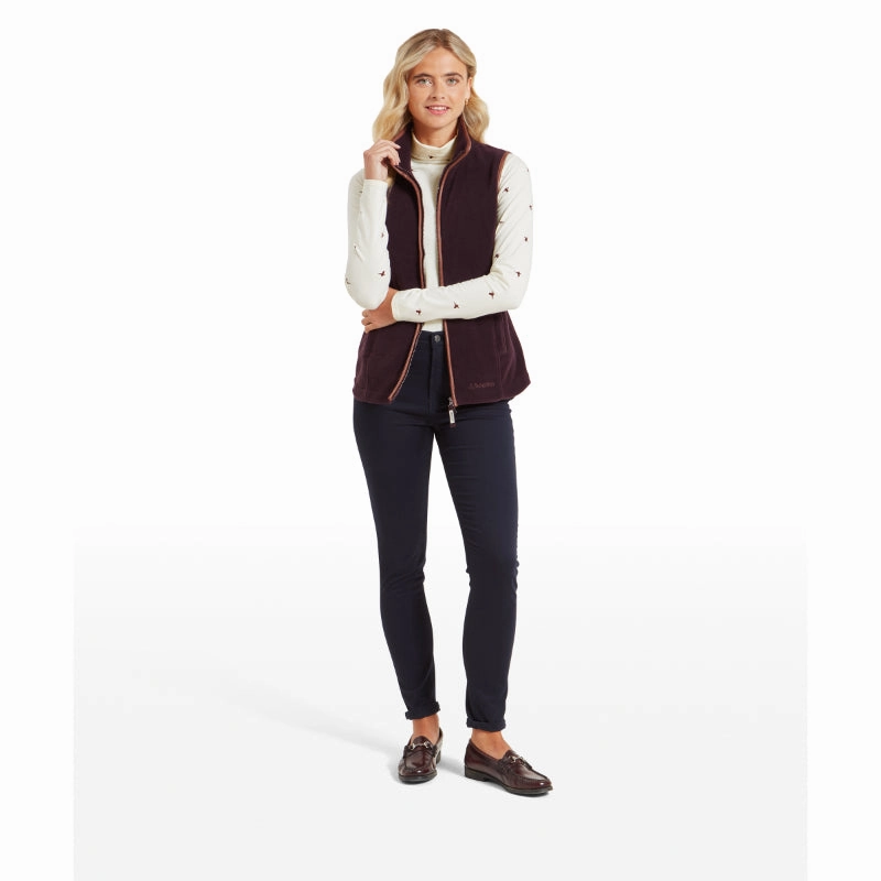 Schoffel Lyndon Ladies Fleece Gilet - Port Todays Trending Deals