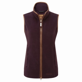 Limited Time Offer Schoffel Lyndon Ladies Fleece Gilet - Port