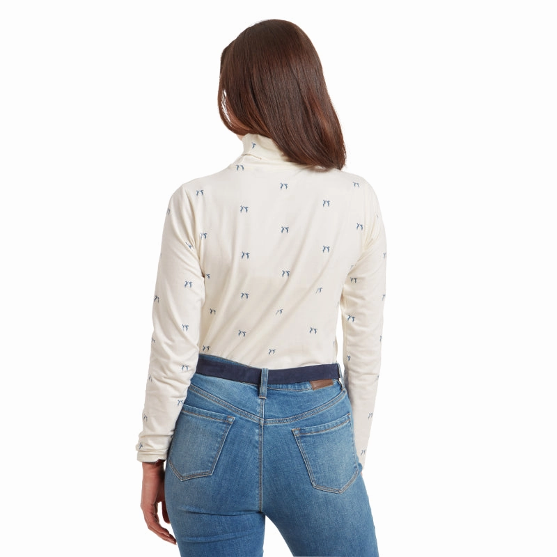 Schoffel Malham Rollneck Ladies Long Sleeve Top - Vintage Navy Hare Online Deal Frenzy Grab Save Today