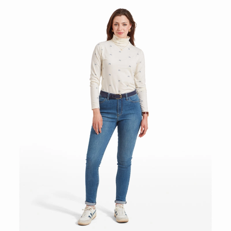 Schoffel Malham Rollneck Ladies Long Sleeve Top - Vintage Navy Hare Surprise Discount Today