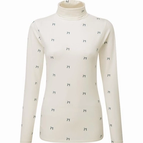 Today Only Special Instant Discount Schoffel Malham Rollneck Ladies Long Sleeve Top - Vintage Navy Hare
